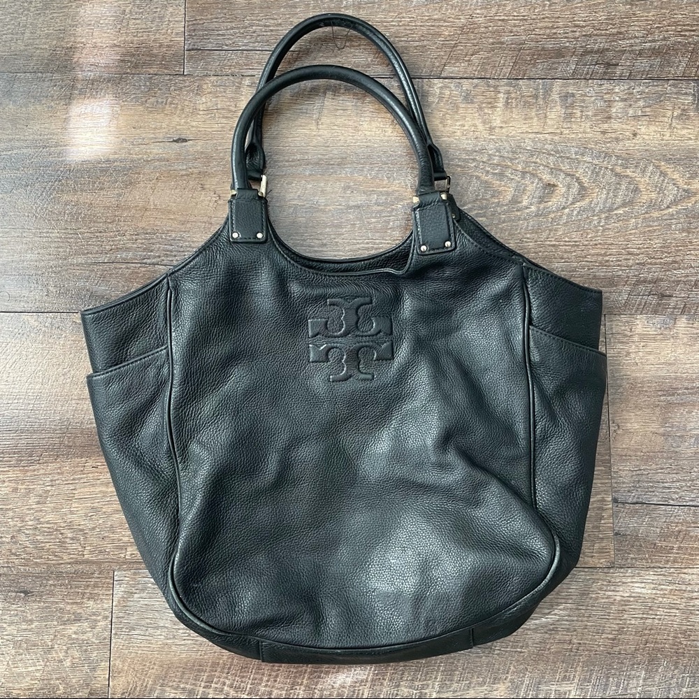 Tory Burch leather large purse, black